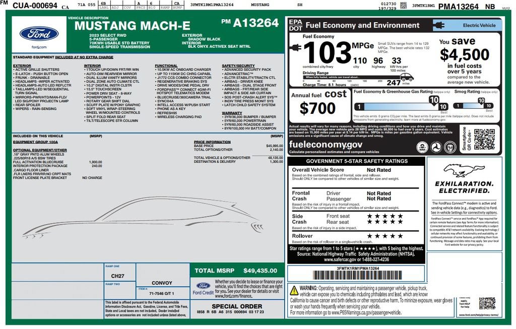 Used 2023 Ford Mustang Mach-E Select RWD image 3