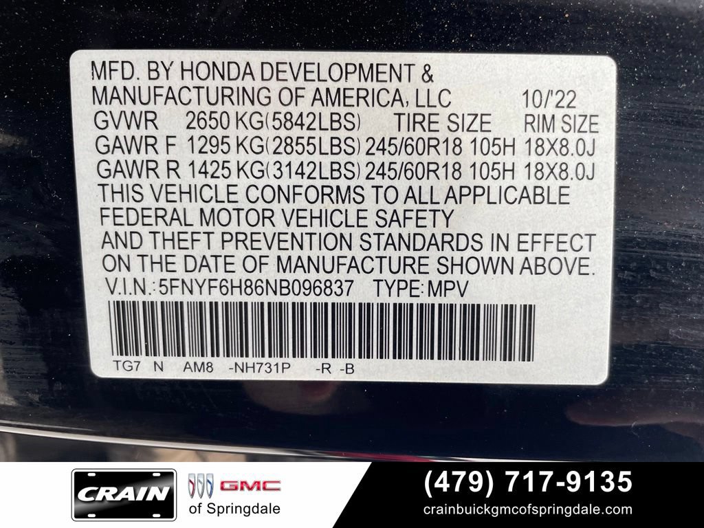 Used 2022 Honda Pilot TrailSport image 32