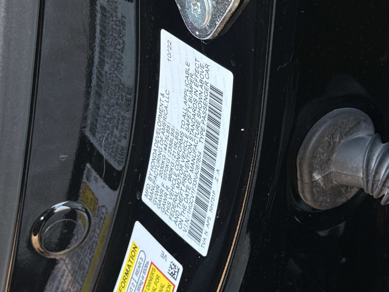 Certified 2022 Honda Accord Sport image 30