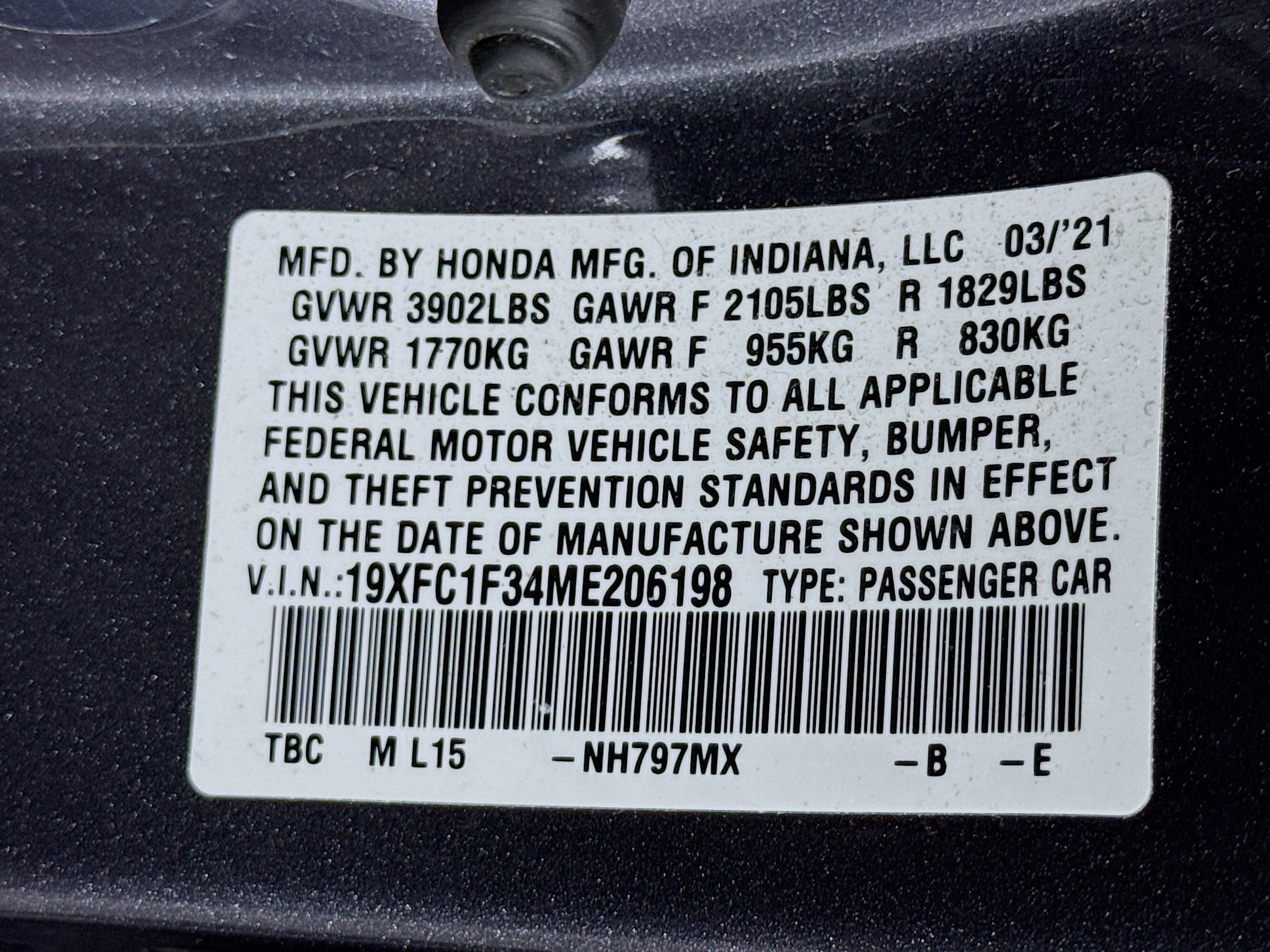 Used 2021 Honda Civic EX image 30