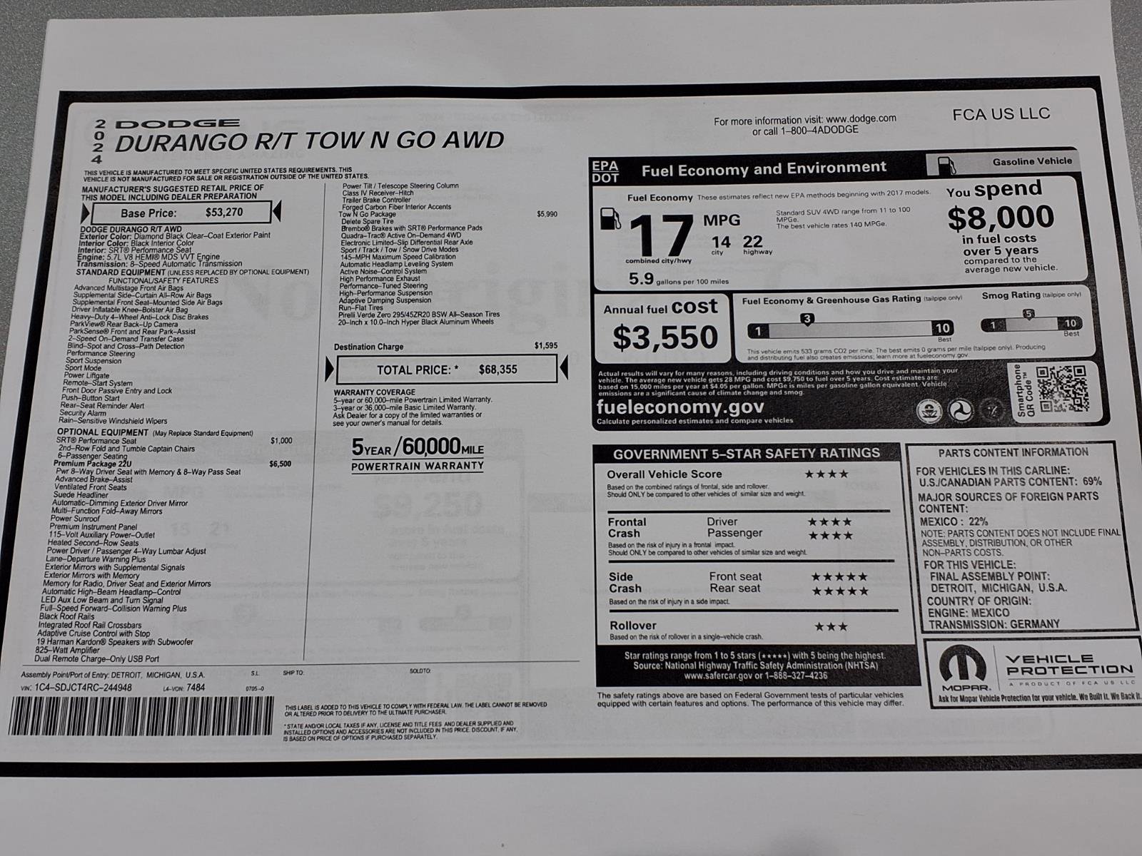 Used 2024 Dodge Durango R/T image 16
