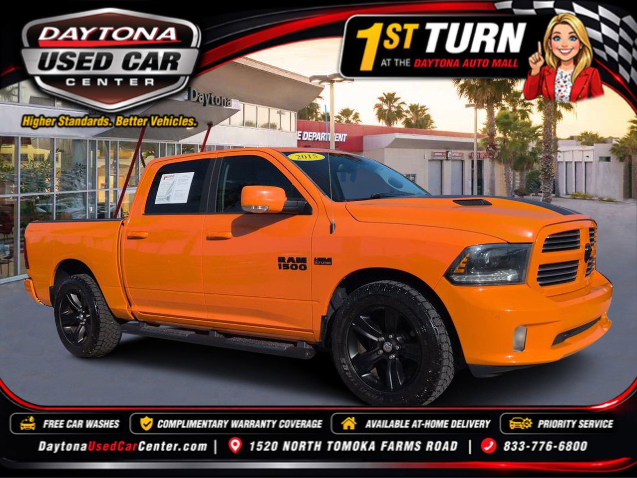 Used 2015 RAM 1500 Sport w/ Ignition Orange Sport Package