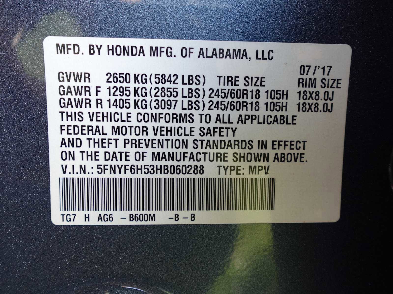 Certified 2017 Honda Pilot EX-L image 32