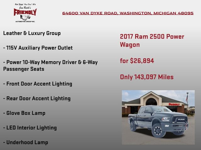 Used 2017 RAM 2500 Power Wagon w/ Leather & Luxury Group image 10