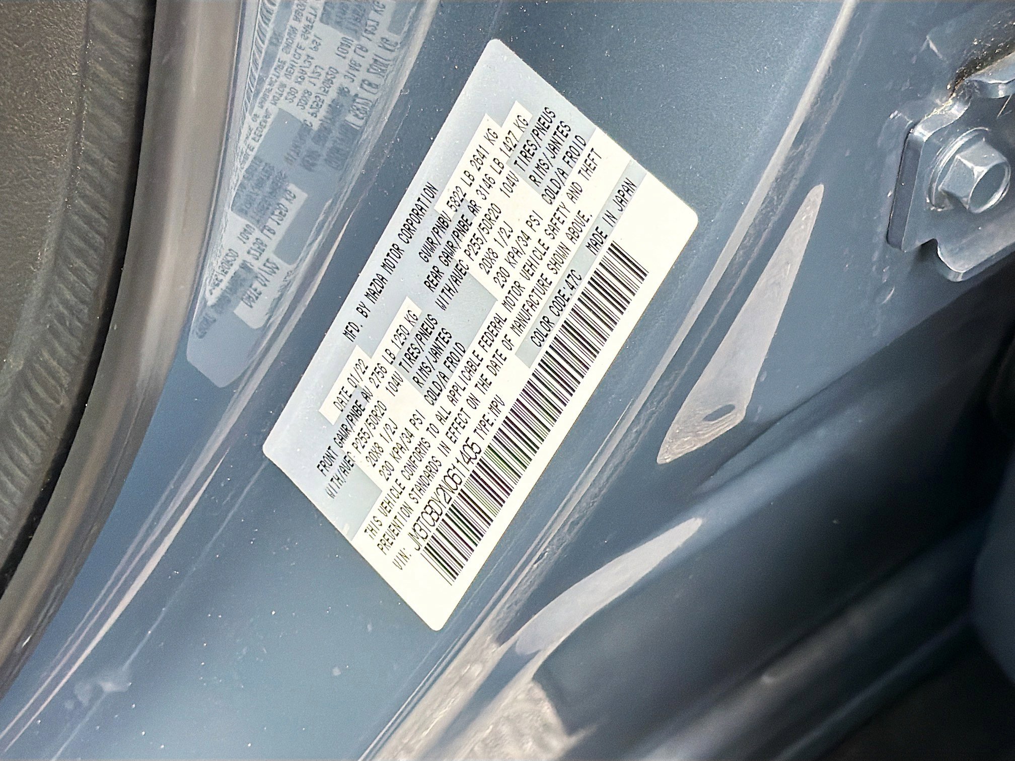 Certified 2022 MAZDA CX-9 Carbon Edition image 43