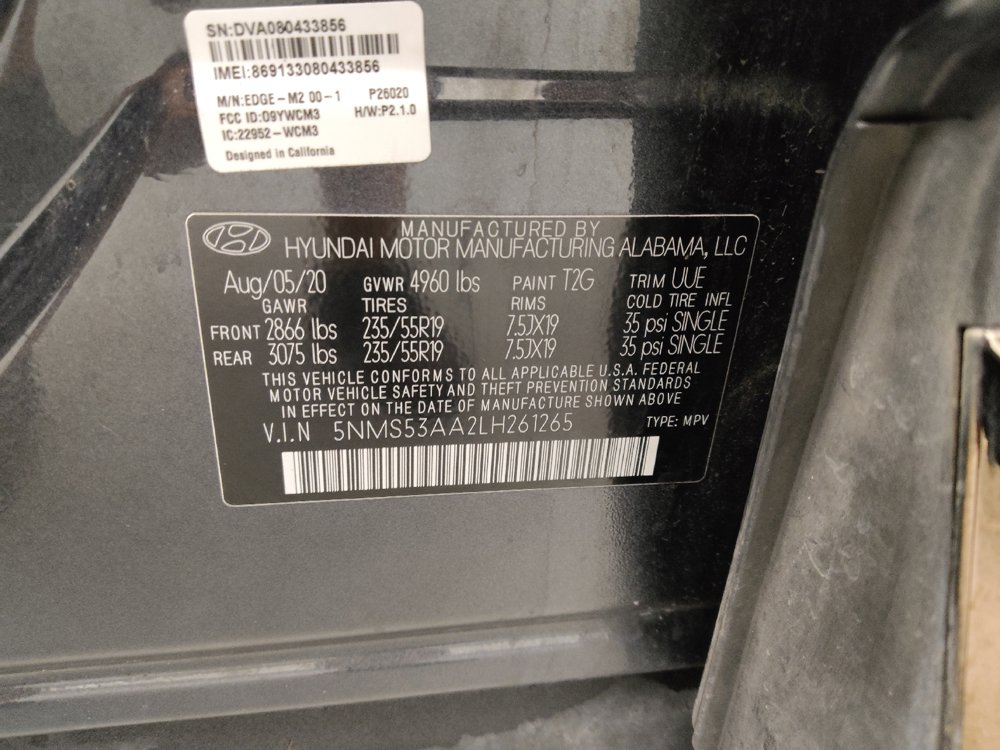 Used 2020 Hyundai Santa Fe Limited w/ Cargo Package FWD image 33