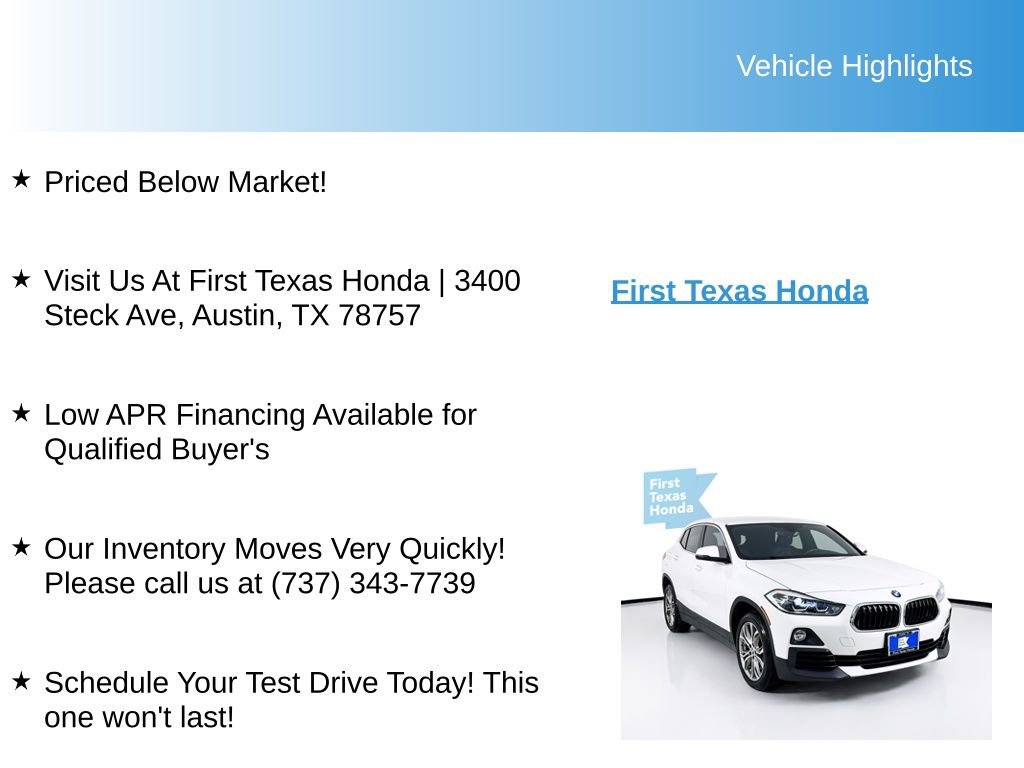 Used 2018 BMW X2 sDrive28i FWD image 10