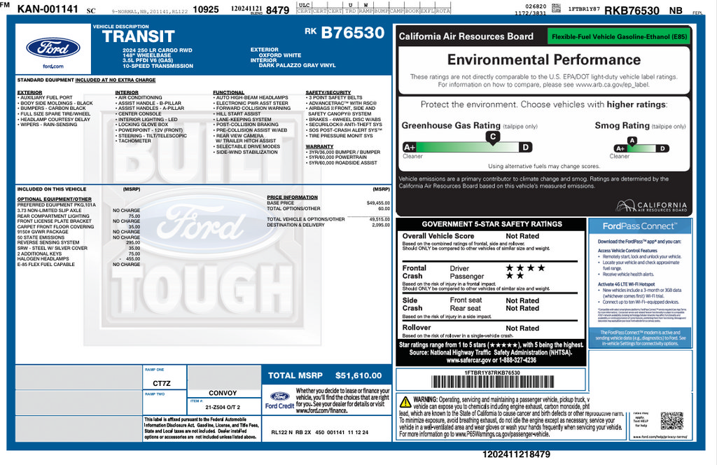 Used 2024 Ford Transit 250 Low Roof RWD image 28