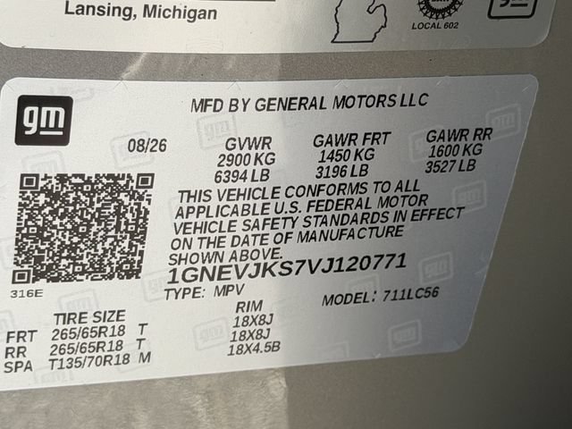 New 2027 Chevrolet Traverse Z71 w/ Enhanced Driving Package AWD/4WD image 39