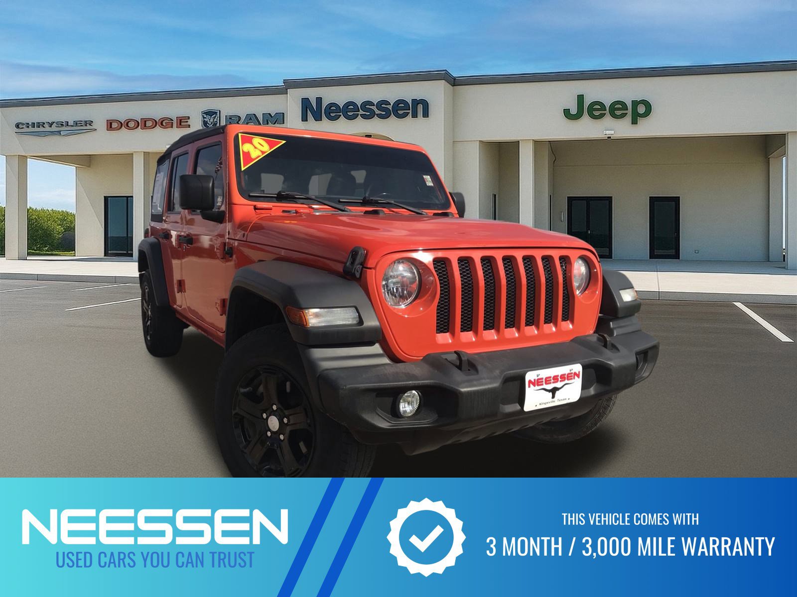 Used 2020 Jeep Wrangler Unlimited Sport S