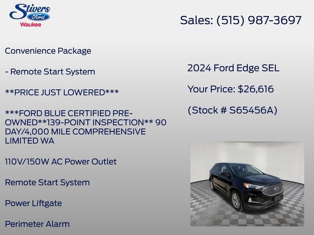 Used 2024 Ford Edge SEL w/ Convenience Package AWD/4WD image 16