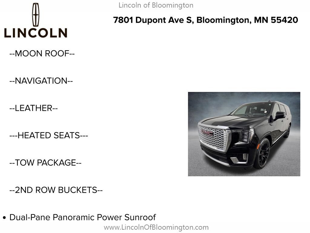 Used 2023 GMC Yukon XL Denali w/ Denali Reserve Package AWD/4WD image 5
