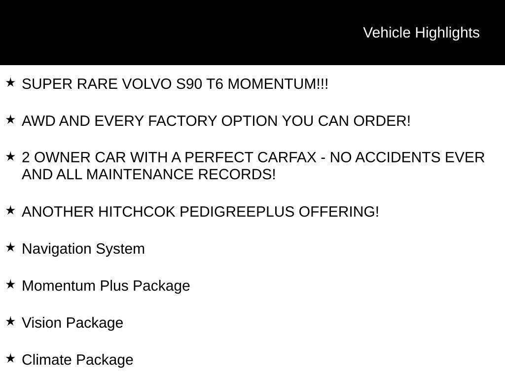 Used 2017 Volvo S90 T6 Momentum w/ Vision Package AWD/4WD image 5