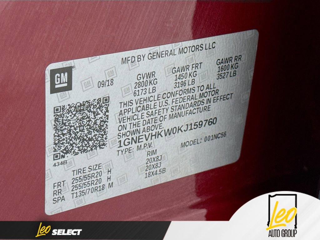 Used 2019 Chevrolet Traverse LT w/ LT Premium Package AWD/4WD image 38