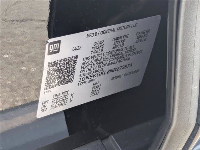 Used 2022 Chevrolet Suburban High Country AWD/4WD image 28