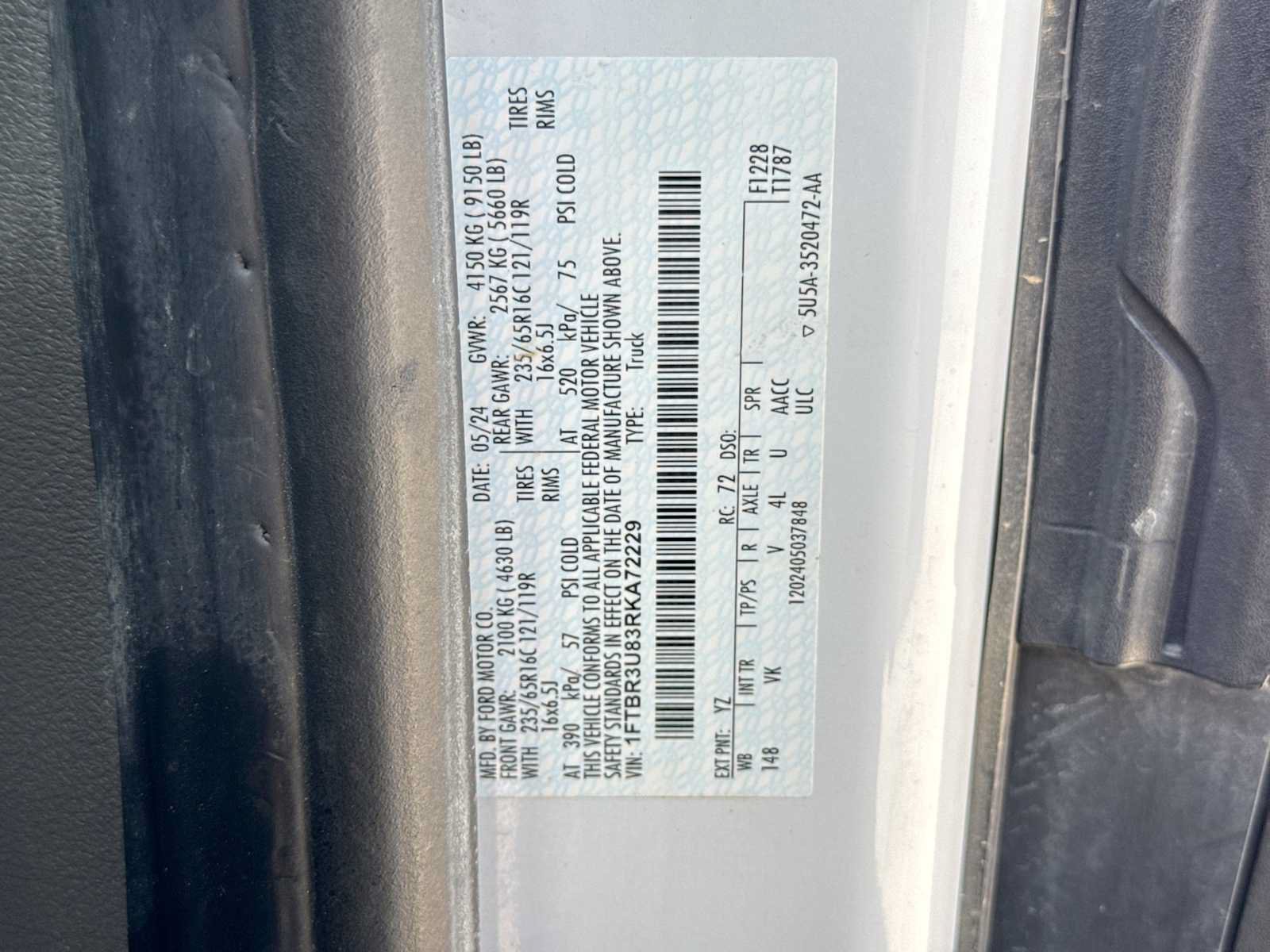 Used 2024 Ford Transit 250 148 High Roof Extended AWD image 34