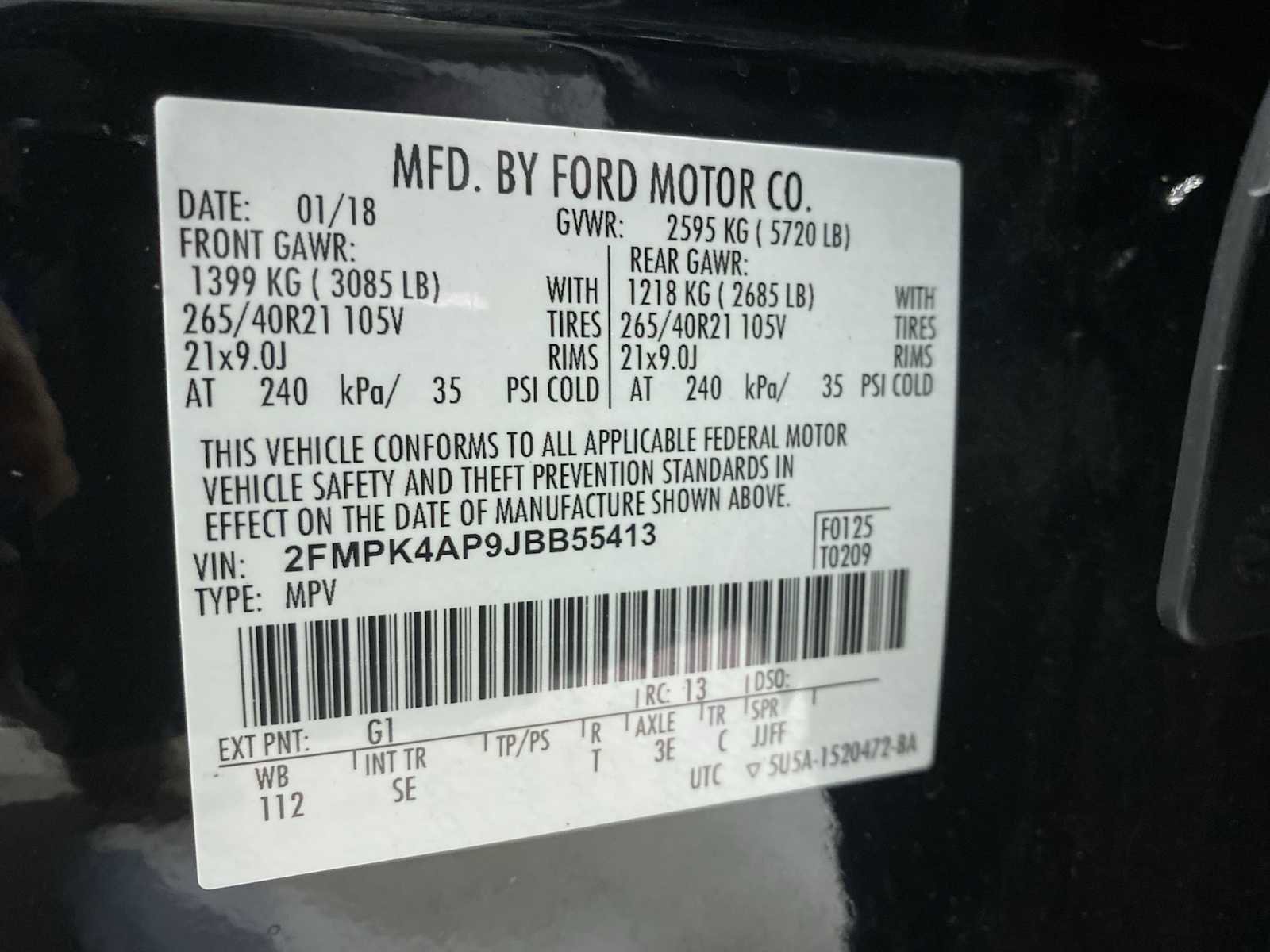 Used 2018 Ford Edge Sport w/ Equipment Group 401A image 21