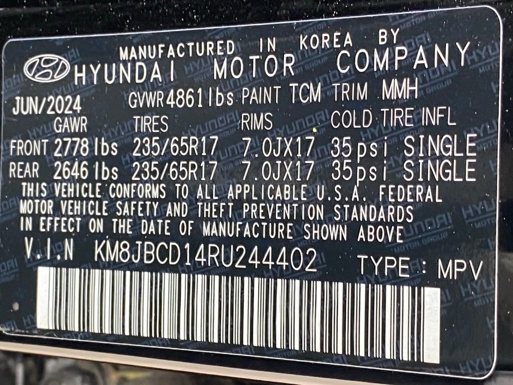 Used 2024 Hyundai Tucson Blue AWD/4WD image 46