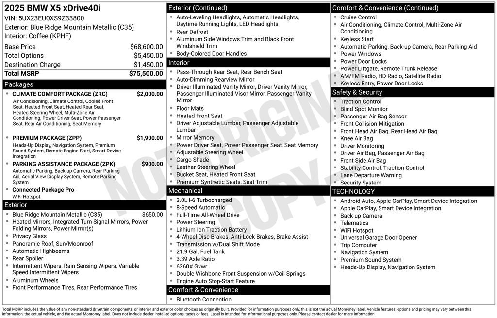 Used 2025 BMW X5 xDrive40i image 40