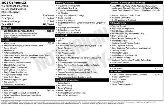 Certified 2023 Kia Forte LXS w/ LXS Technology Package image 15