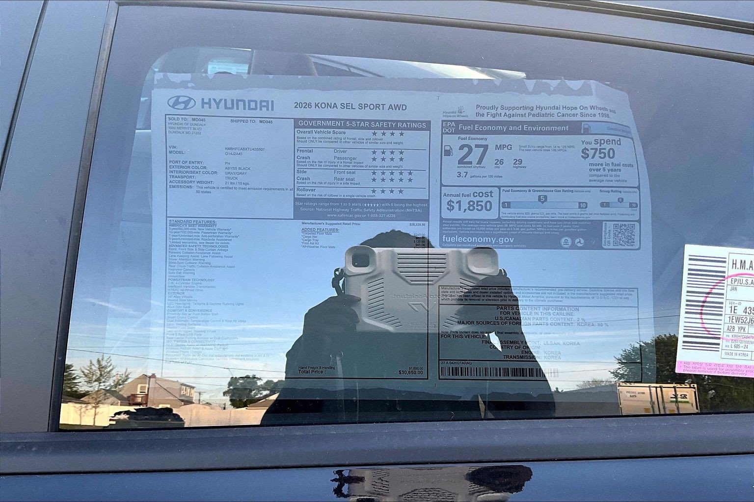New 2026 Hyundai Kona SEL Sport AWD/4WD image 13