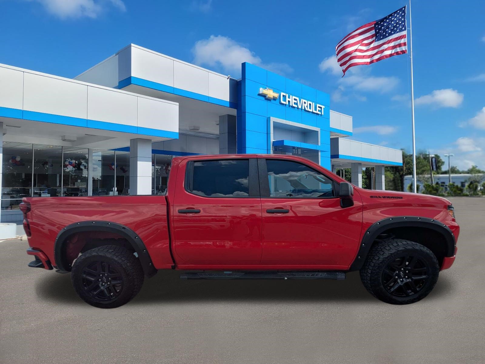 Used 2023 Chevrolet Silverado 1500 Custom w/ LPO, Dark Essentials Package RWD image 2