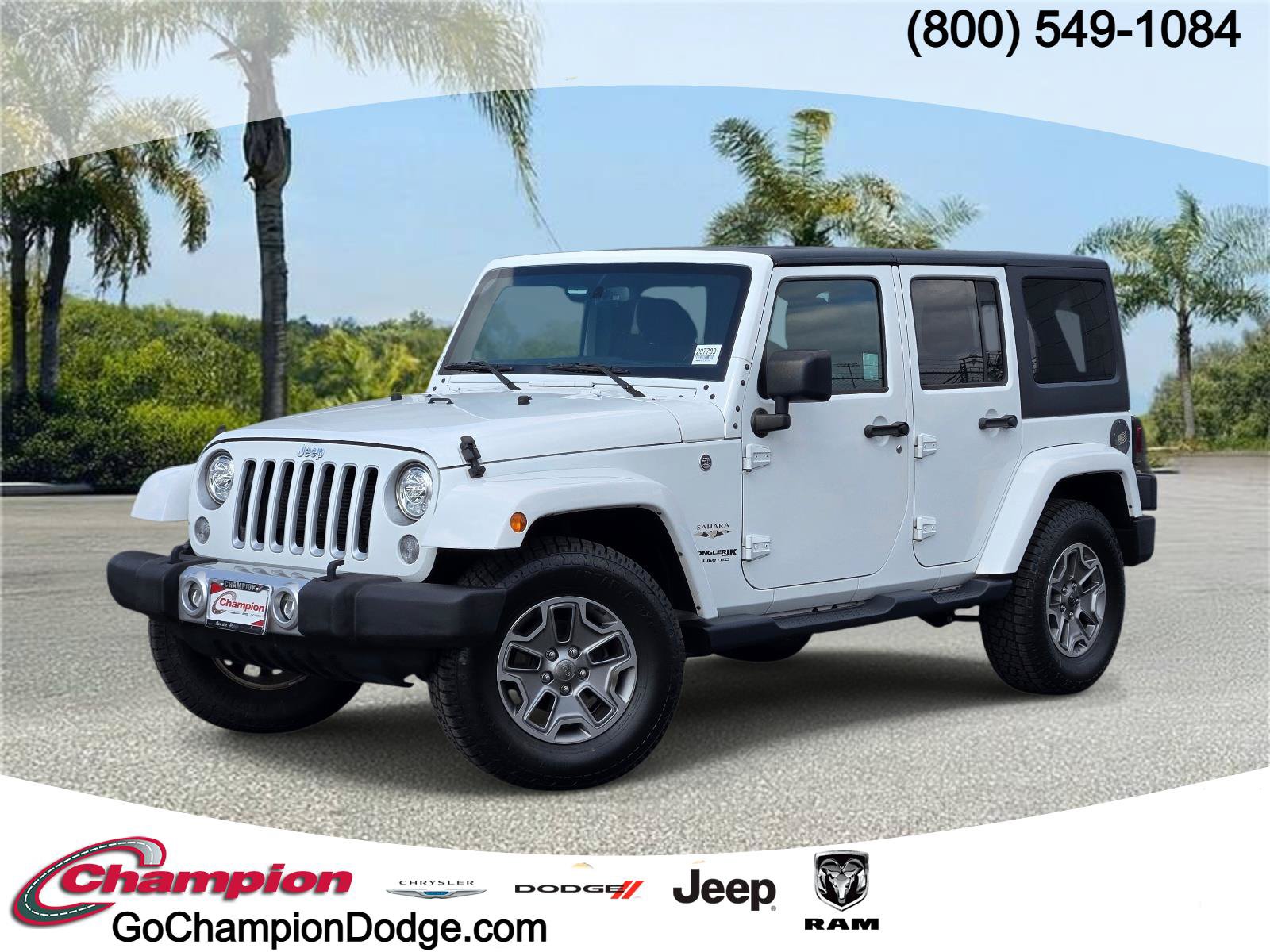 Used 2018 Jeep Wrangler Unlimited Sahara w/ Connectivity Group AWD/4WD image 1