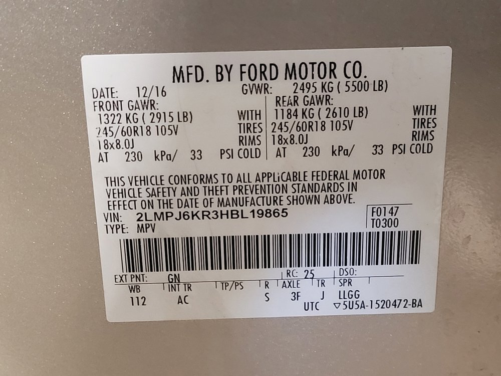 Used 2017 Lincoln MKX Select w/ Select Plus Package FWD image 33
