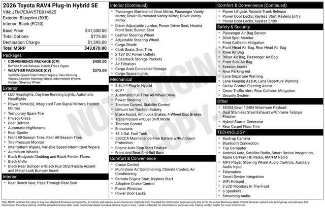 Certified 2026 Toyota RAV4 SE w/ Convenience Package AWD/4WD image 35