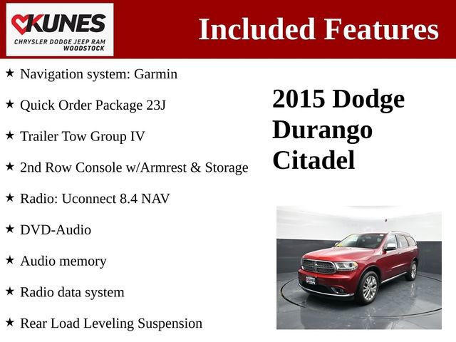 Used 2015 Dodge Durango Citadel w/ Trailer Tow Group IV image 3