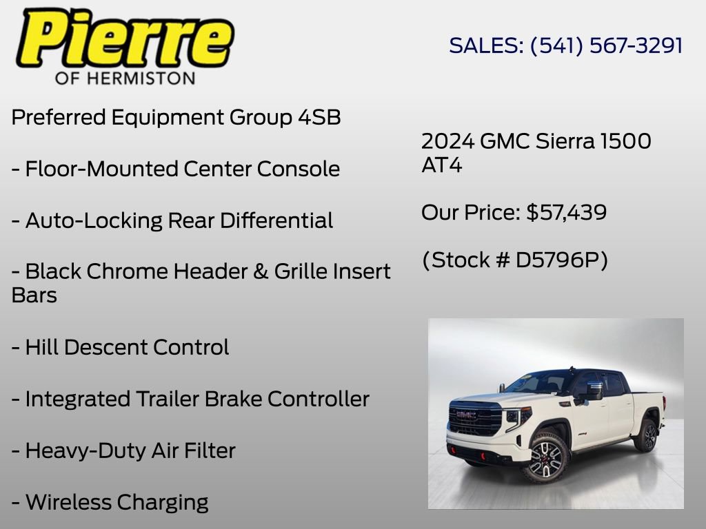 Used 2024 GMC Sierra 1500 AT4 w/ Technology Package image 11