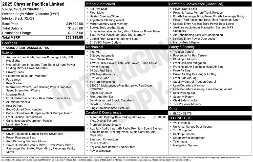 Used 2025 Chrysler Pacifica Limited FWD image 33