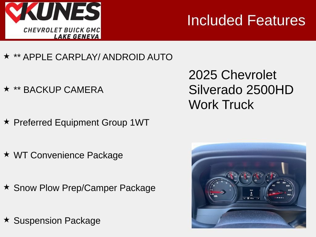 New 2025 Chevrolet Silverado 2500 W/T w/ WT Convenience Package AWD/4WD image 3