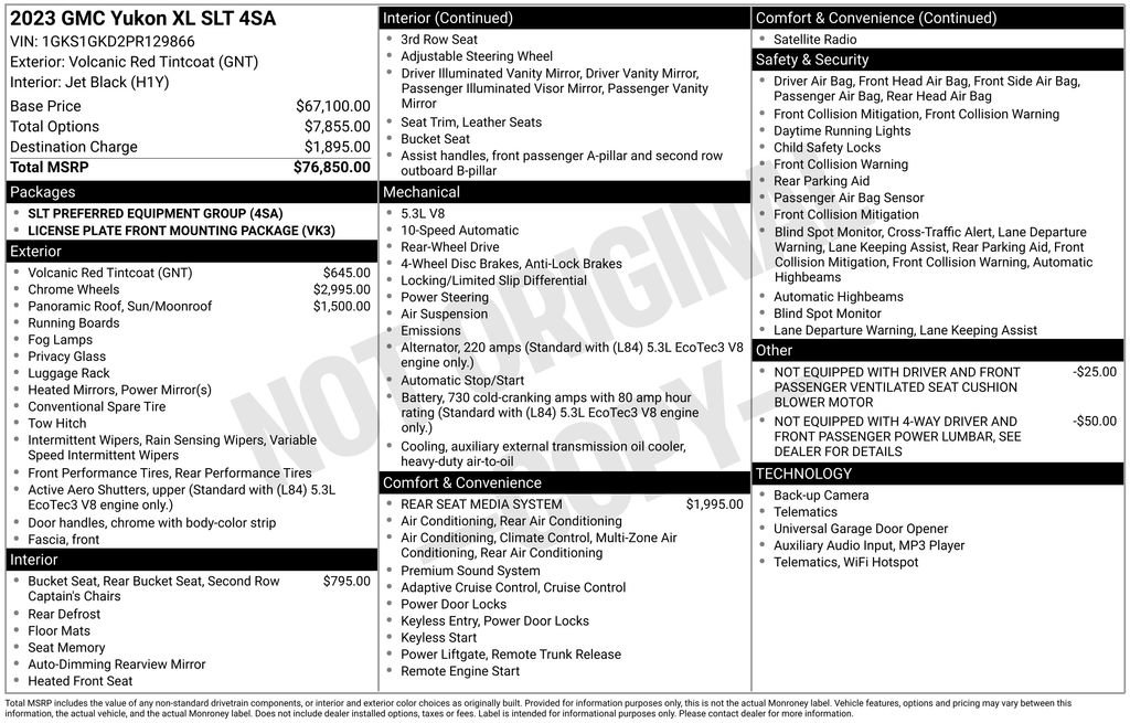 Used 2023 GMC Yukon XL SLT image 6