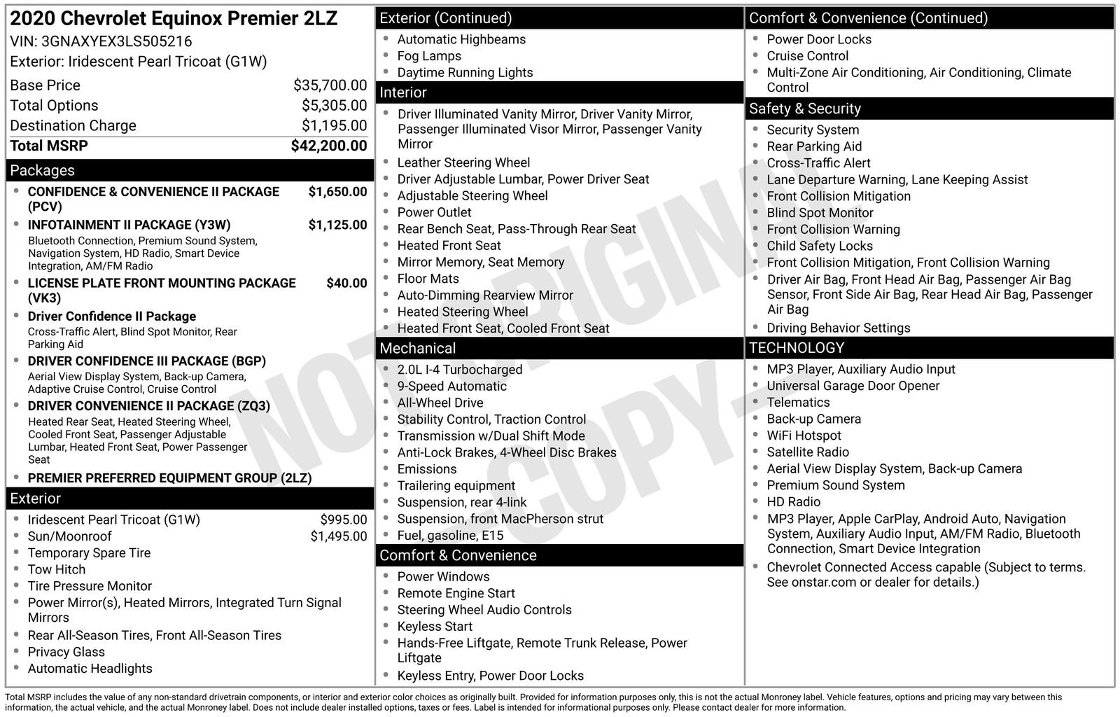 Used 2020 Chevrolet Equinox Premier AWD/4WD image 13