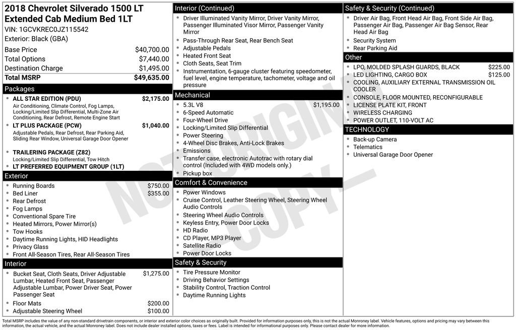 Used 2018 Chevrolet Silverado 1500 LT w/ All Star Edition image 3