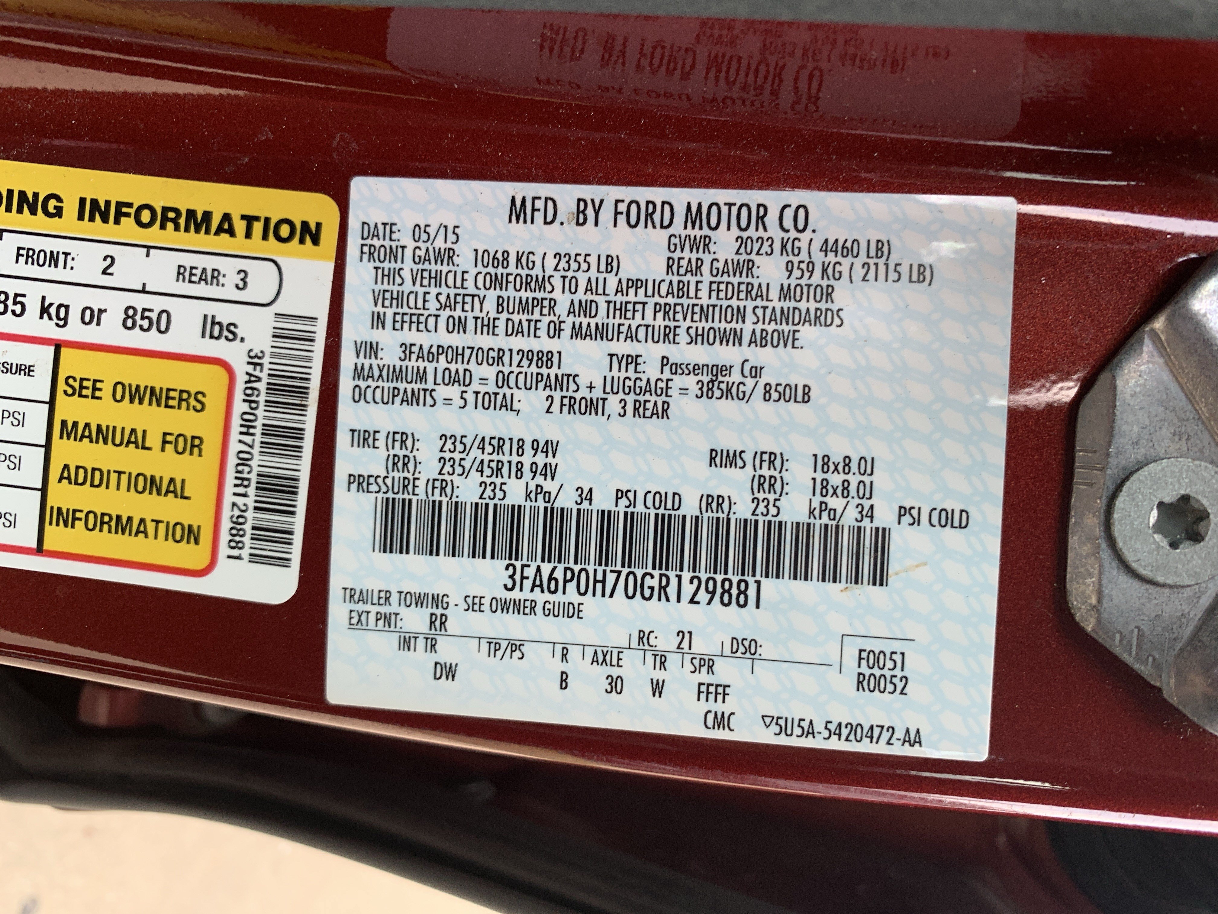 Used 2016 Ford Fusion SE FWD image 36