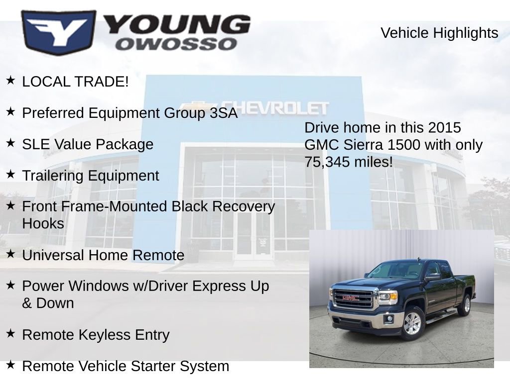Used 2015 GMC Sierra 1500 SLE w/ SLE Value Package AWD/4WD image 8