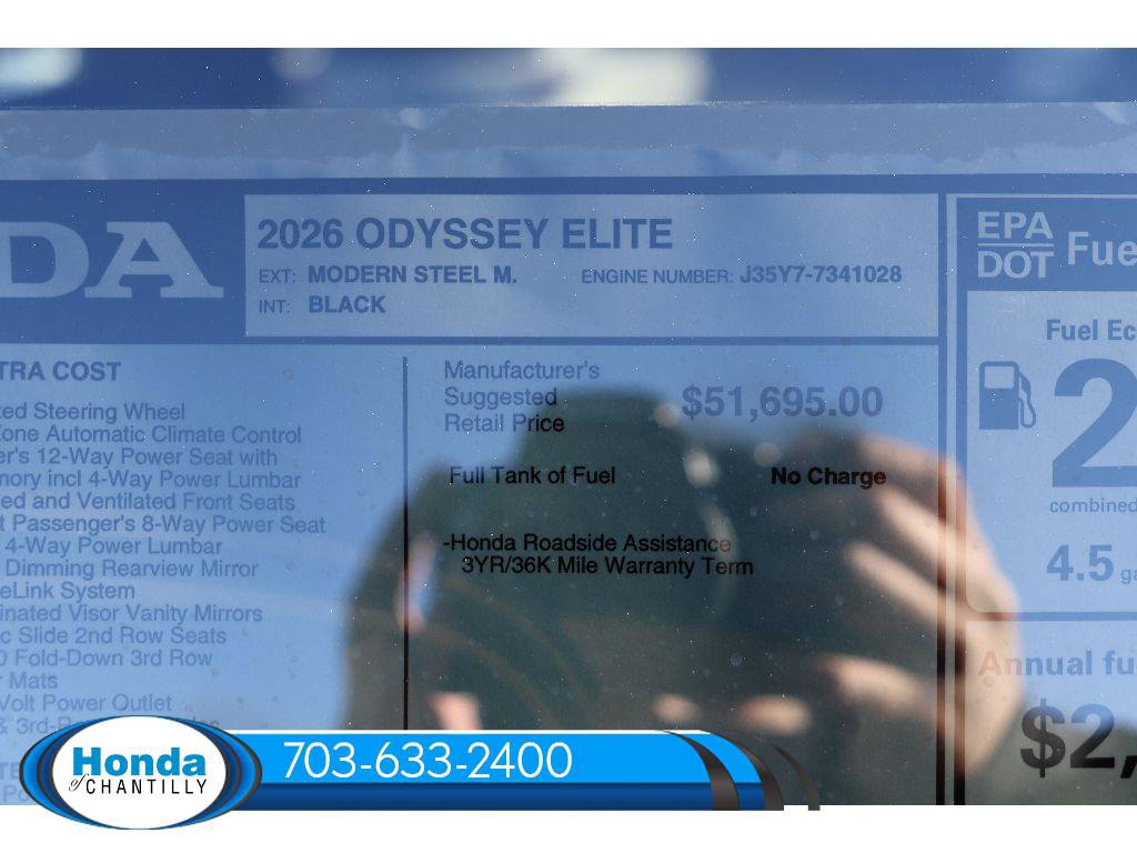 New 2026 Honda Odyssey Elite image 41