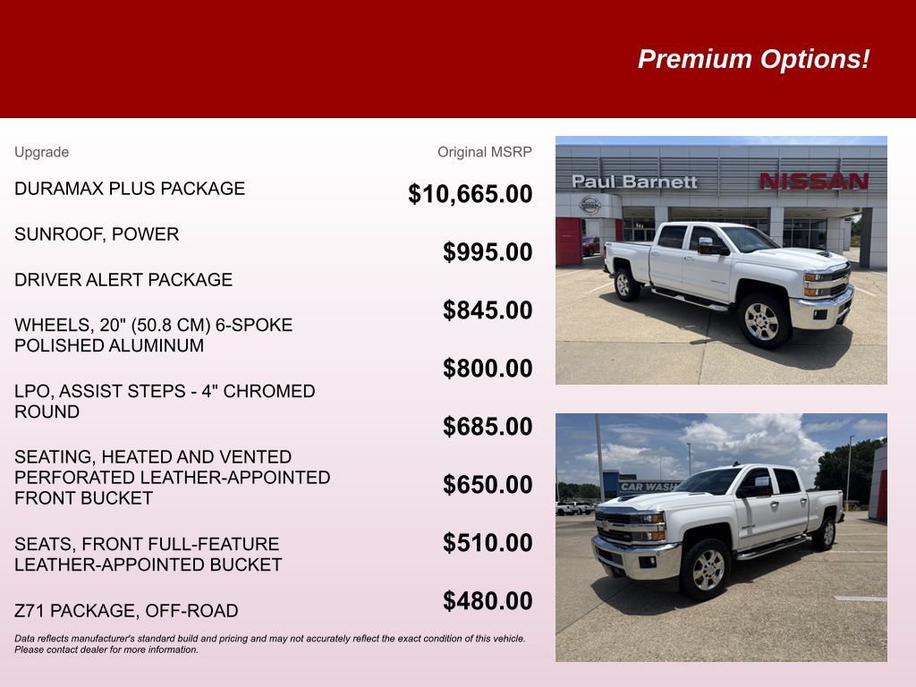 Used 2017 Chevrolet Silverado 2500 LTZ w/ Duramax Plus Package AWD/4WD image 9
