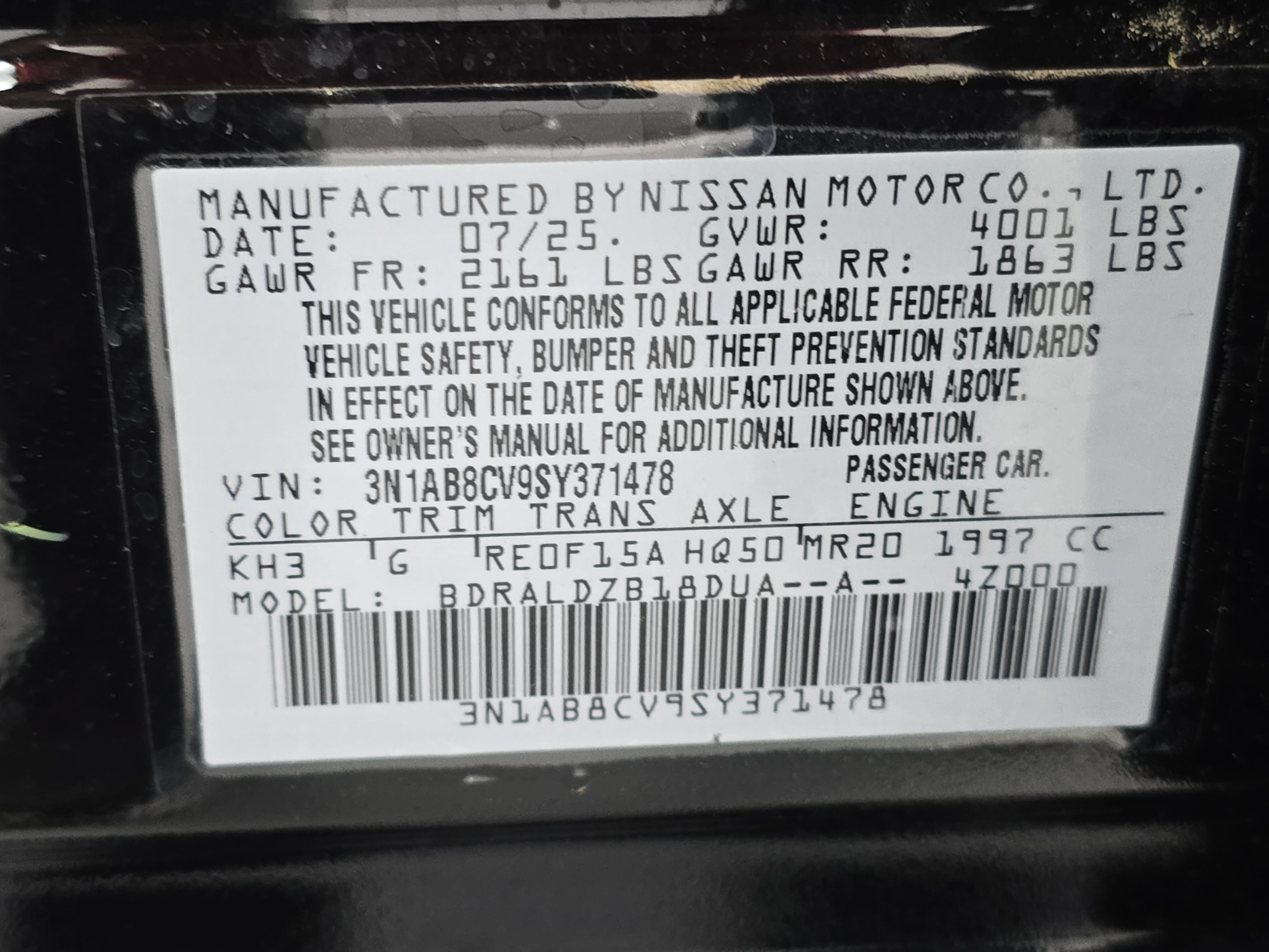 Certified 2025 Nissan Sentra SV FWD image 33