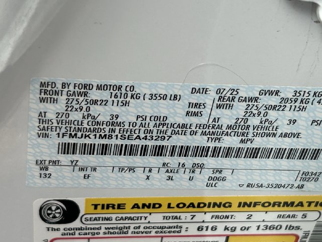 Used 2025 Ford Expedition Max Platinum w/ Driver's Package AWD/4WD image 15