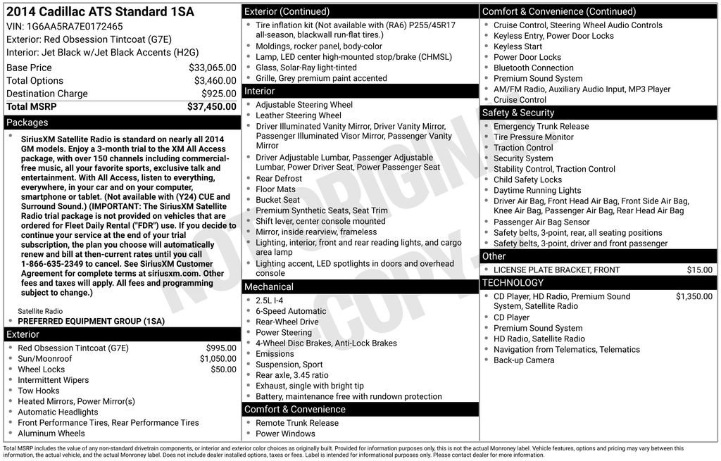 Used 2014 Cadillac ATS Sedan RWD image 5