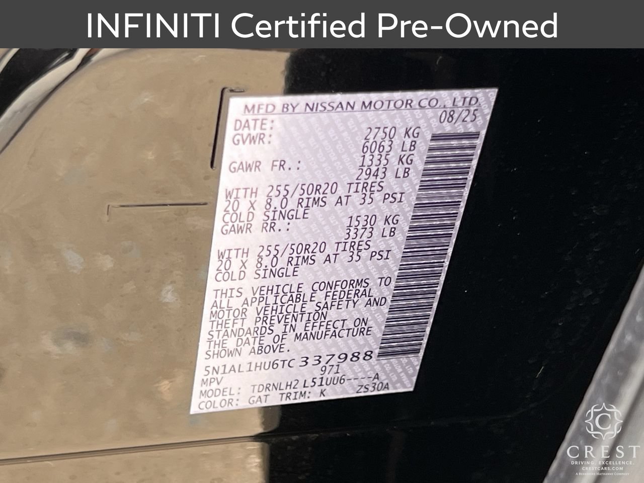 Certified 2026 INFINITI QX60 Autograph w/ Autograph Tech Package AWD/4WD image 33