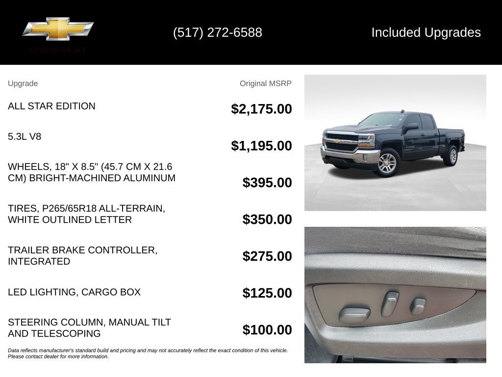 Used 2018 Chevrolet Silverado 1500 LT w/ All Star Edition AWD/4WD image 5