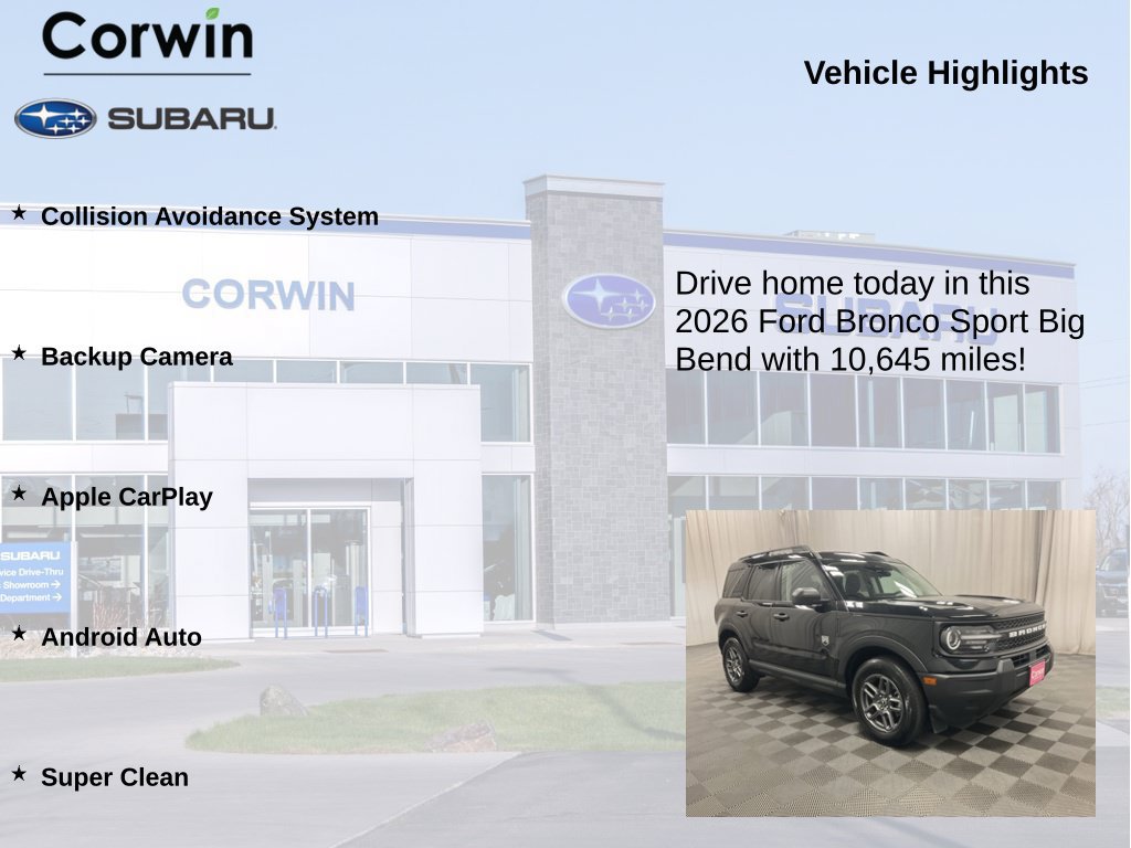 Used 2026 Ford Bronco Sport Big Bend AWD/4WD image 6