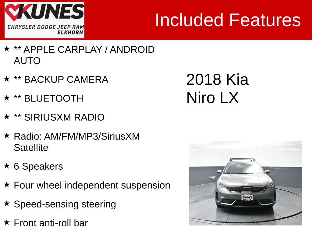 Used 2018 Kia Niro LX FWD image 3