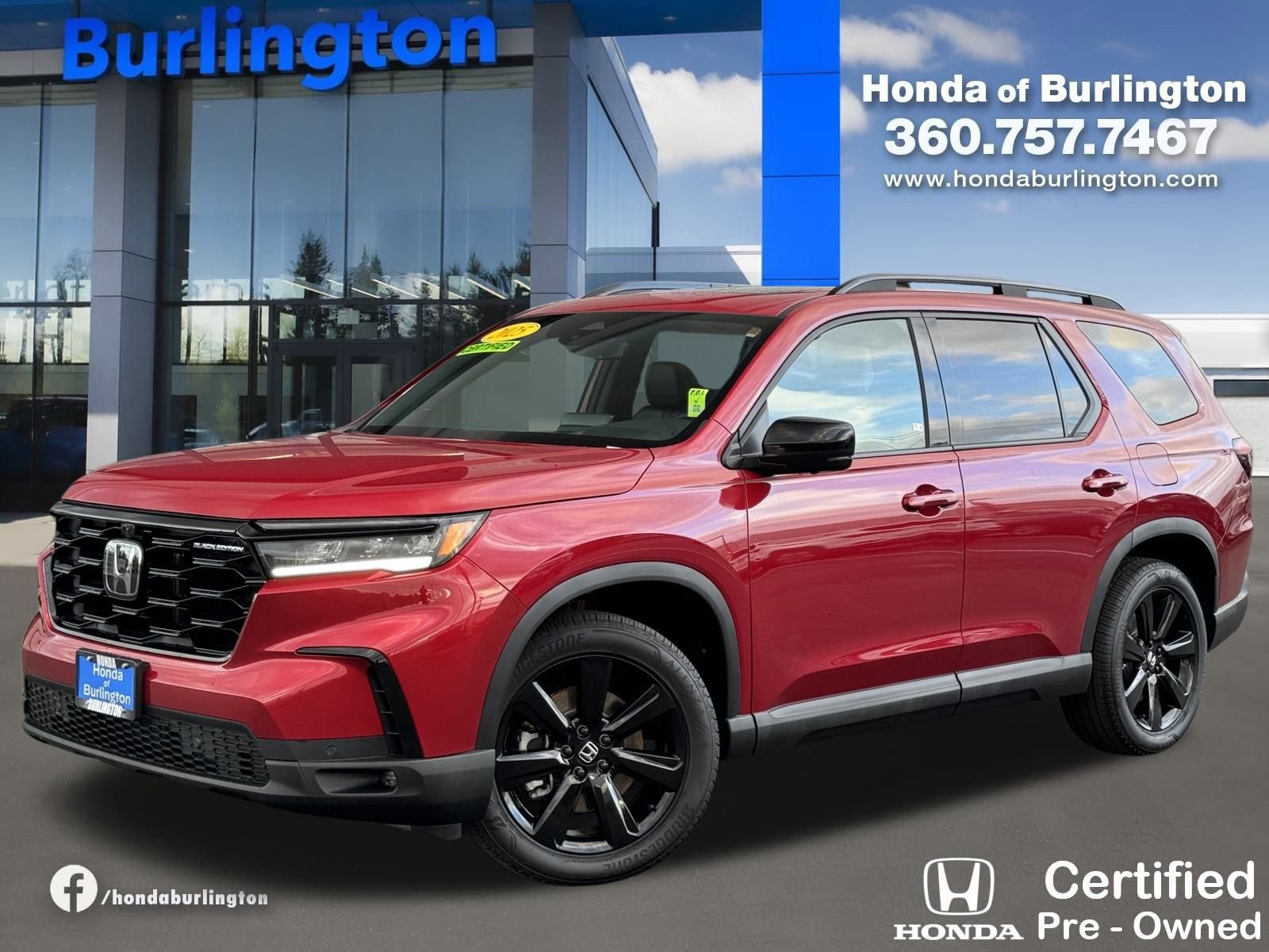 Certified 2025 Honda Pilot Black Edition