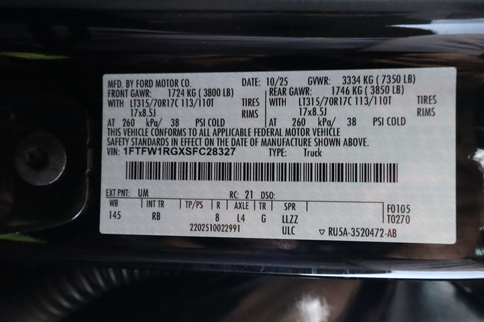 Used 2025 Ford F150 Raptor AWD/4WD image 43