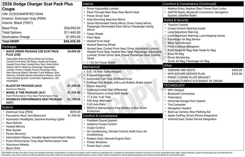 New 2026 Dodge Charger Scat Pack AWD/4WD image 4